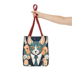 Simon Whiskerford, Cat Tote Bag with Cotton Handles For Everyday Use, 3 Sizes