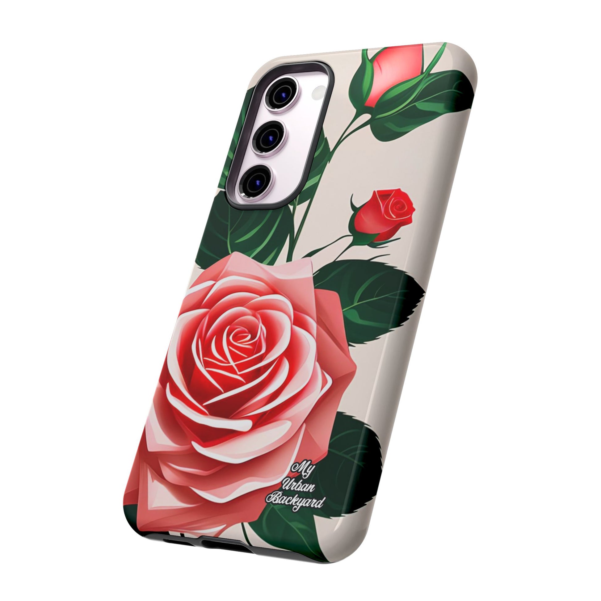 Pink Rose Flowers, Cell Phone Case - Apple, Samsung, Google Pixel