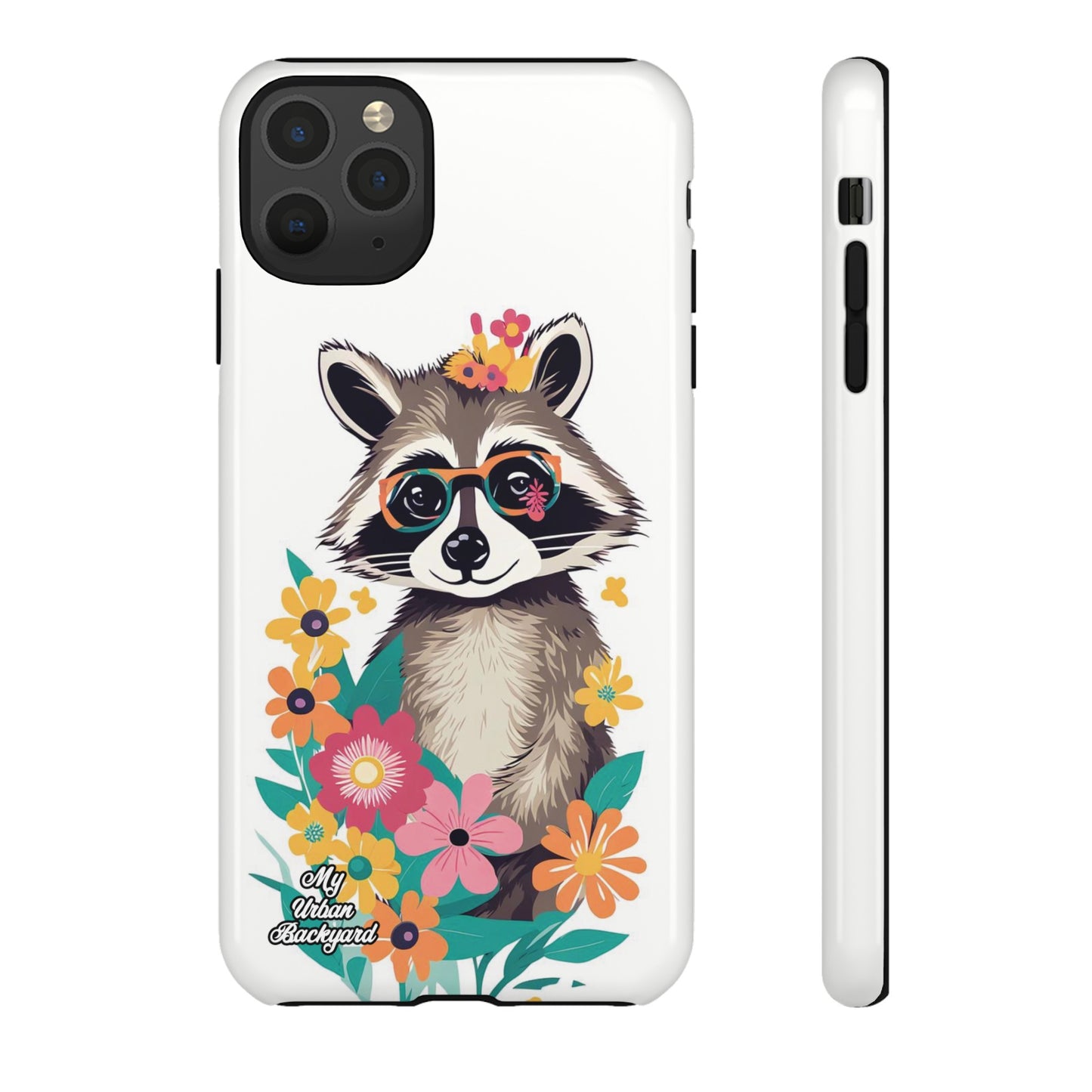 Raccoon with Glasses, Cell Phone Case - Apple, Samsung or Google Pixel