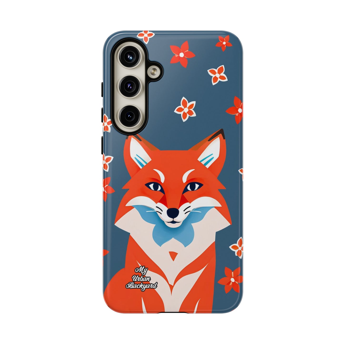 Fox with Flowers, Cell Phone Case - Apple, Samsung or Google Pixel