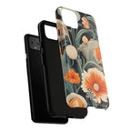Orange and White Flowers, Cell Phone Case - Apple, Samsung, Google Pixel