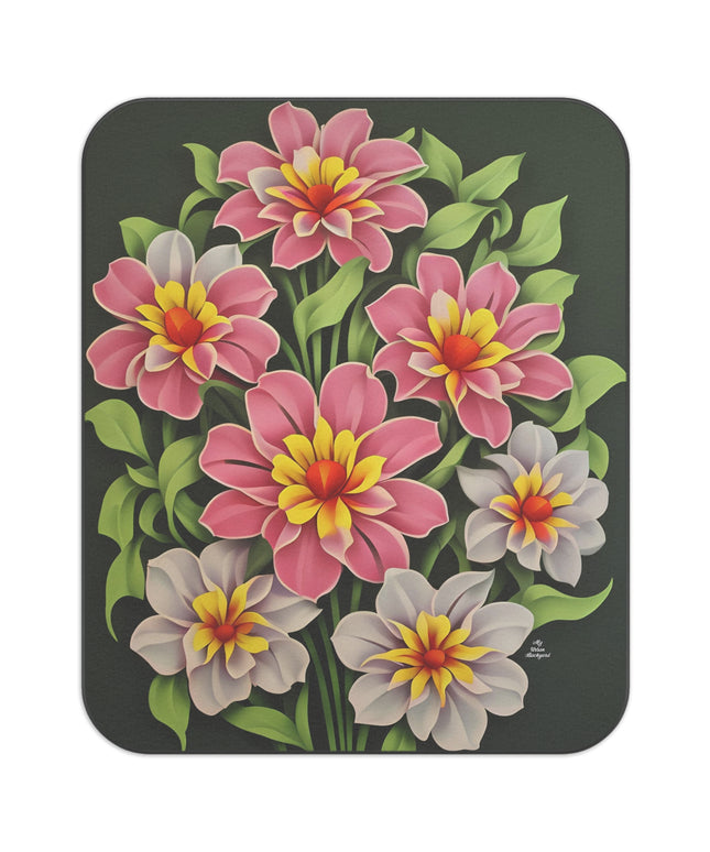 Bouquet of Flowers, Cozy Outdoor Picnic Blanket, Water-Resistant Bottom, 51" × 61"