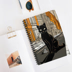 Lucian Purrcrest, Cat Spiral Notebook Writing Journal - 118 Ruled Pages