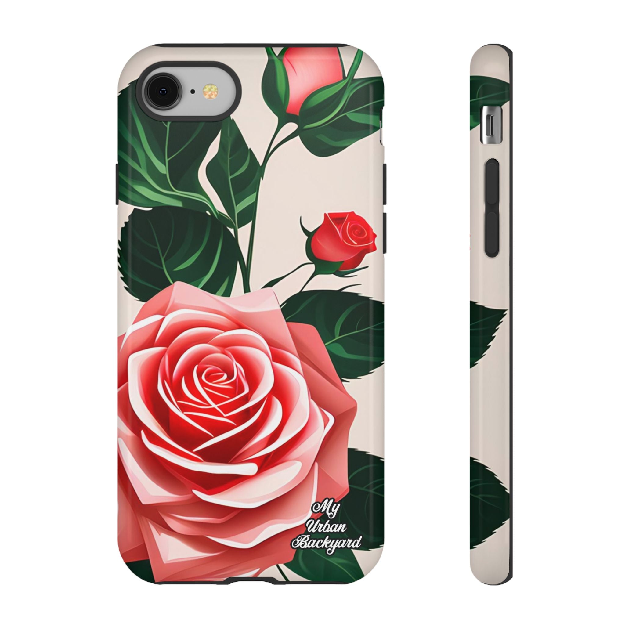 Pink Rose Flowers, Cell Phone Case - Apple, Samsung, Google Pixel