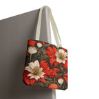 Holiday Flowers, Tote Bag with Cotton Handles