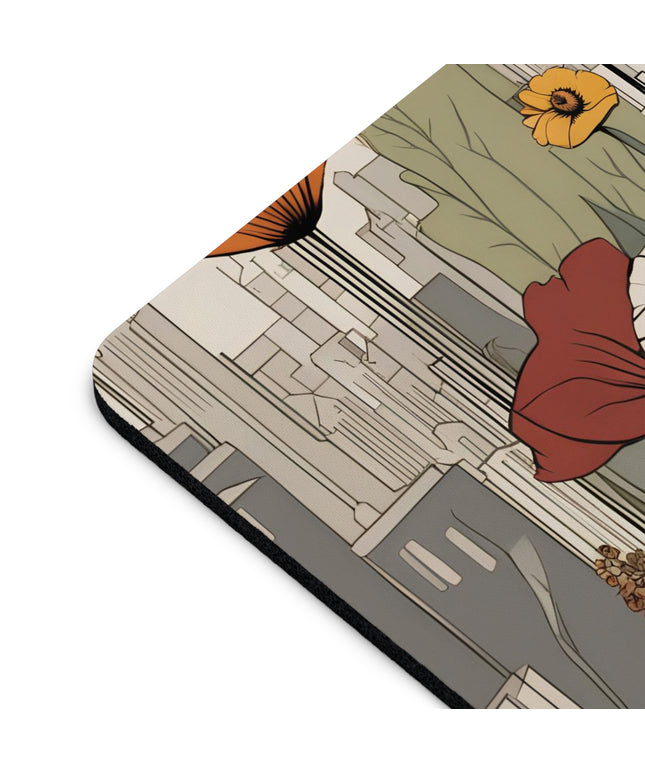 Urban Flowers, Computer Mouse Pad - for Home or Office