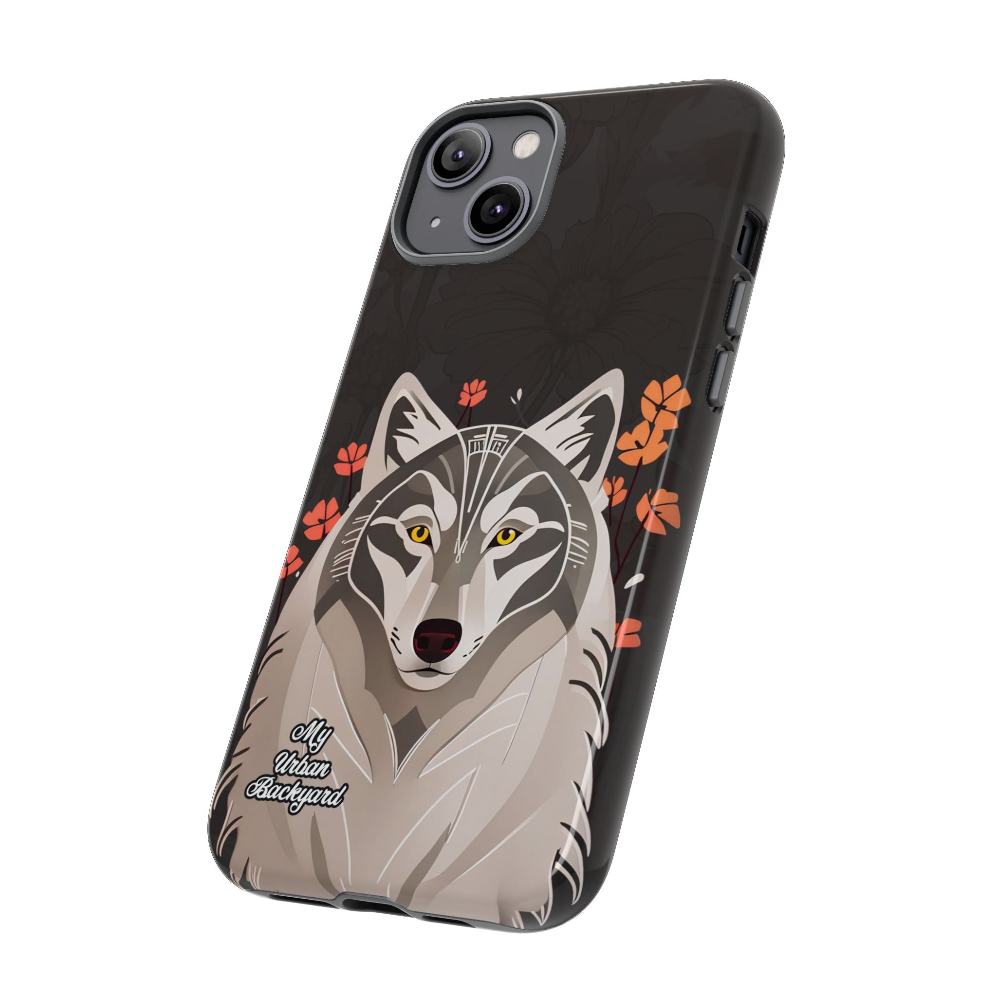 Art Deco Wolf, Cell Phone Case - Apple, Samsung, Google Pixel