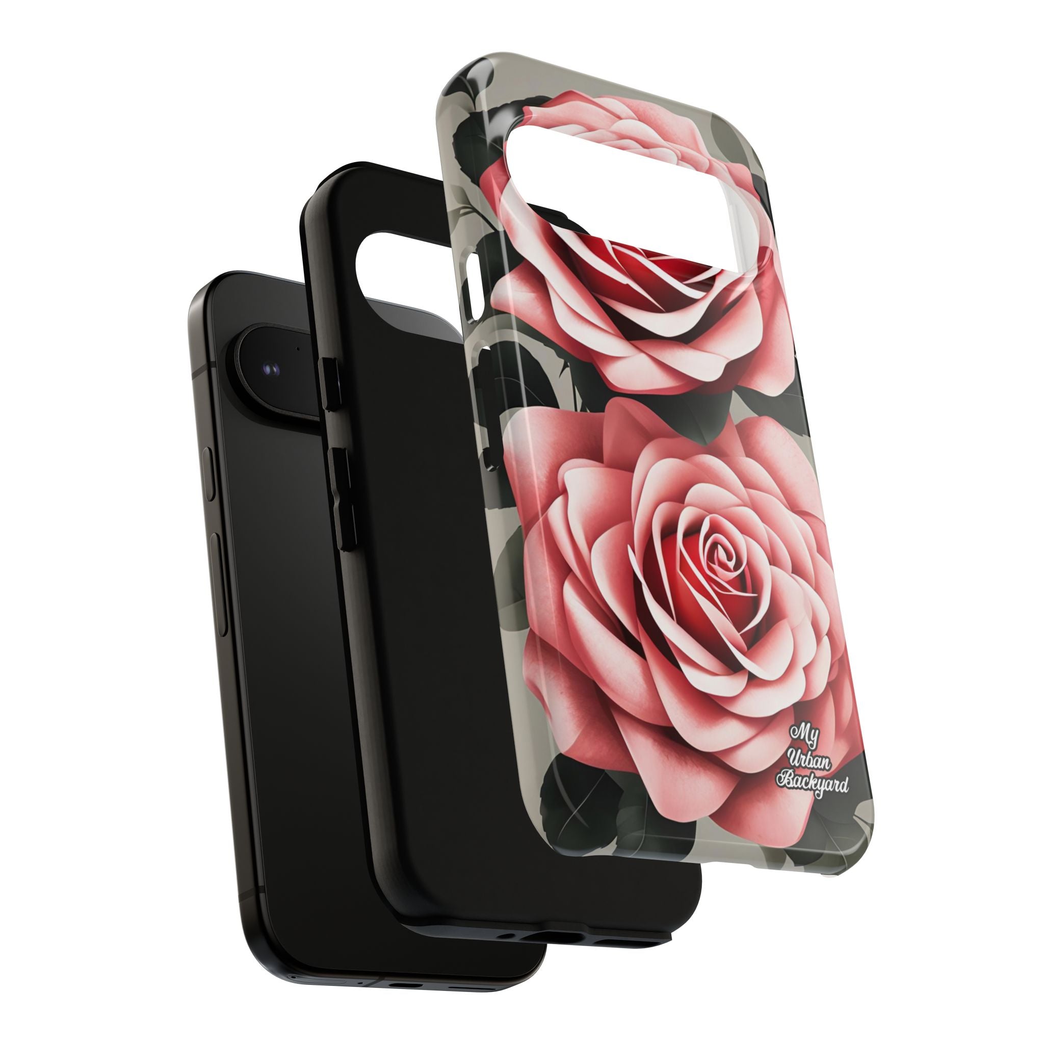 Pink Rose Flowers, Cell Phone Case - Apple, Samsung or Google Pixel