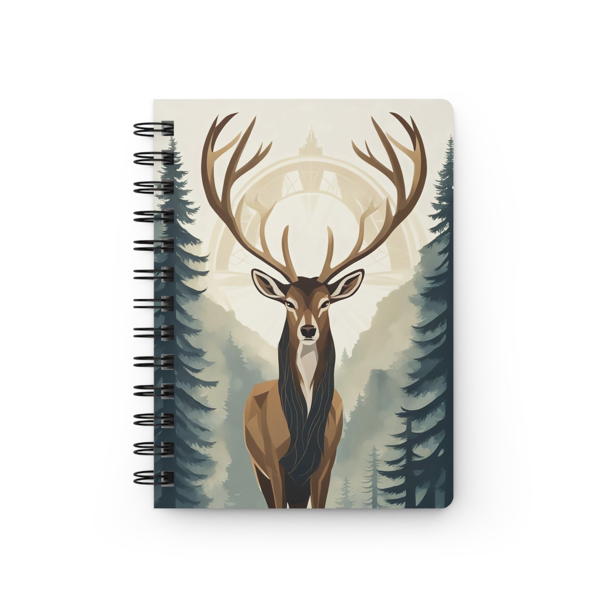 Forest Stag Spiral Journal