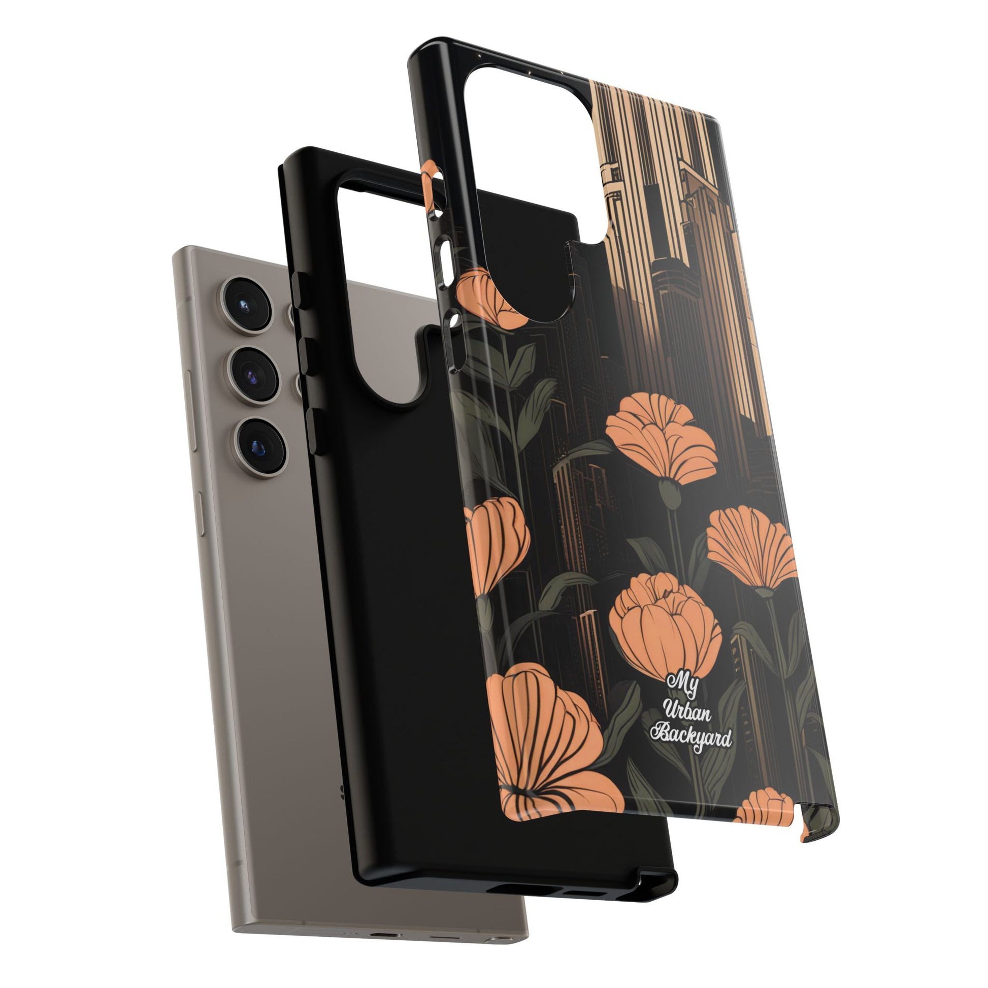 Urban Evening with Flowers, Cell Phone Case - Apple iPhone, Samsung Galaxy, Google Pixel