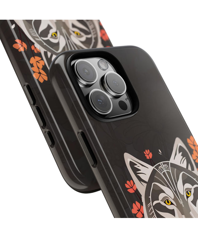 Art Deco Wolf, Cell Phone Case - Apple, Samsung or Google Pixel