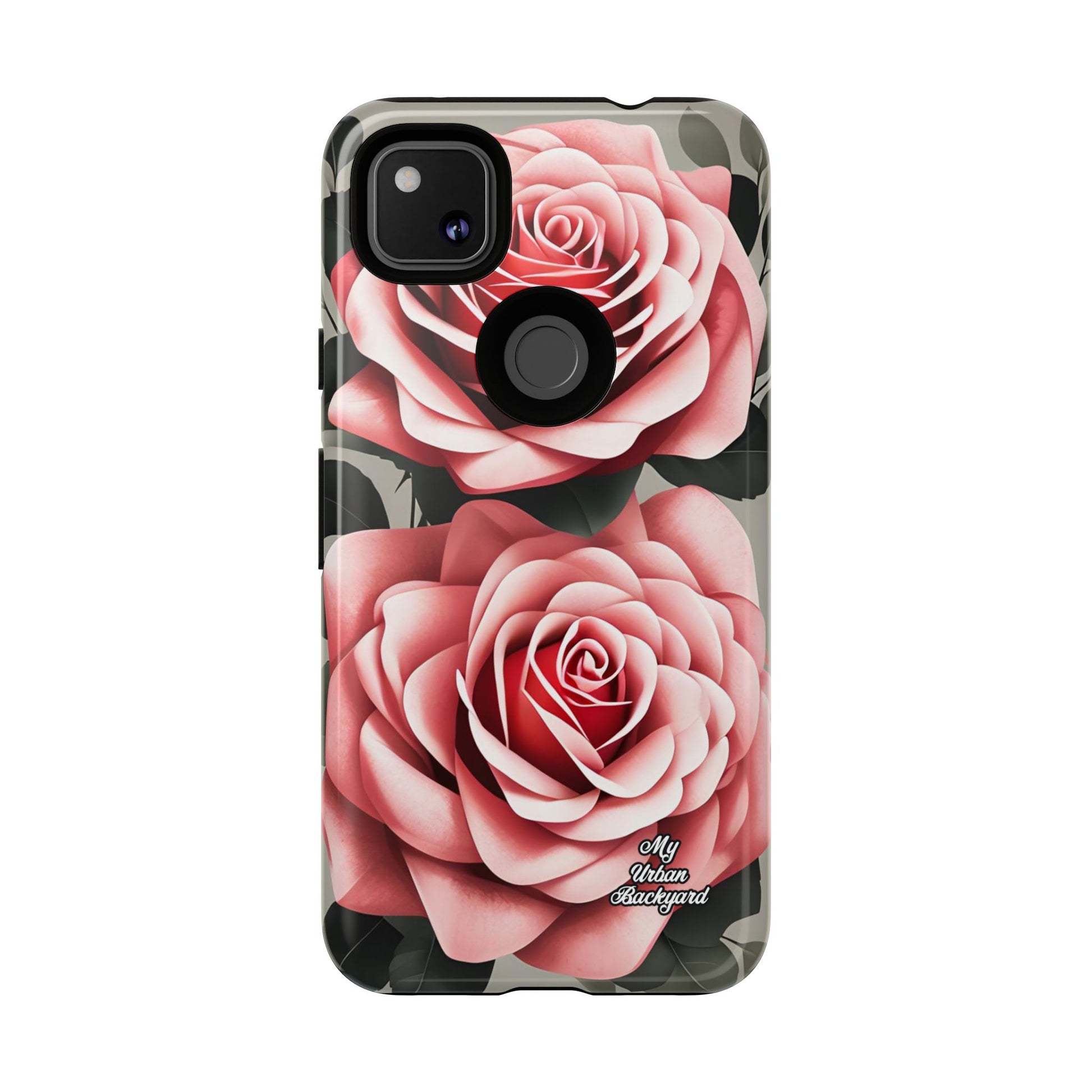 Pink Rose Flowers, Cell Phone Case - Apple, Samsung, Google Pixel