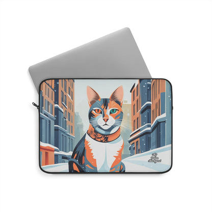 Claws Pawson, Cat Laptop Carrying Case, Top Loading Sleeve for School or Work