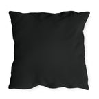 Art Deco Squirrel, Black accent color, Throw Pillow, Indoor/Outdoor Decor for Home or Office