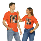 Goat with Orange Flowers, 100% Jersey Cotton T-Shirt