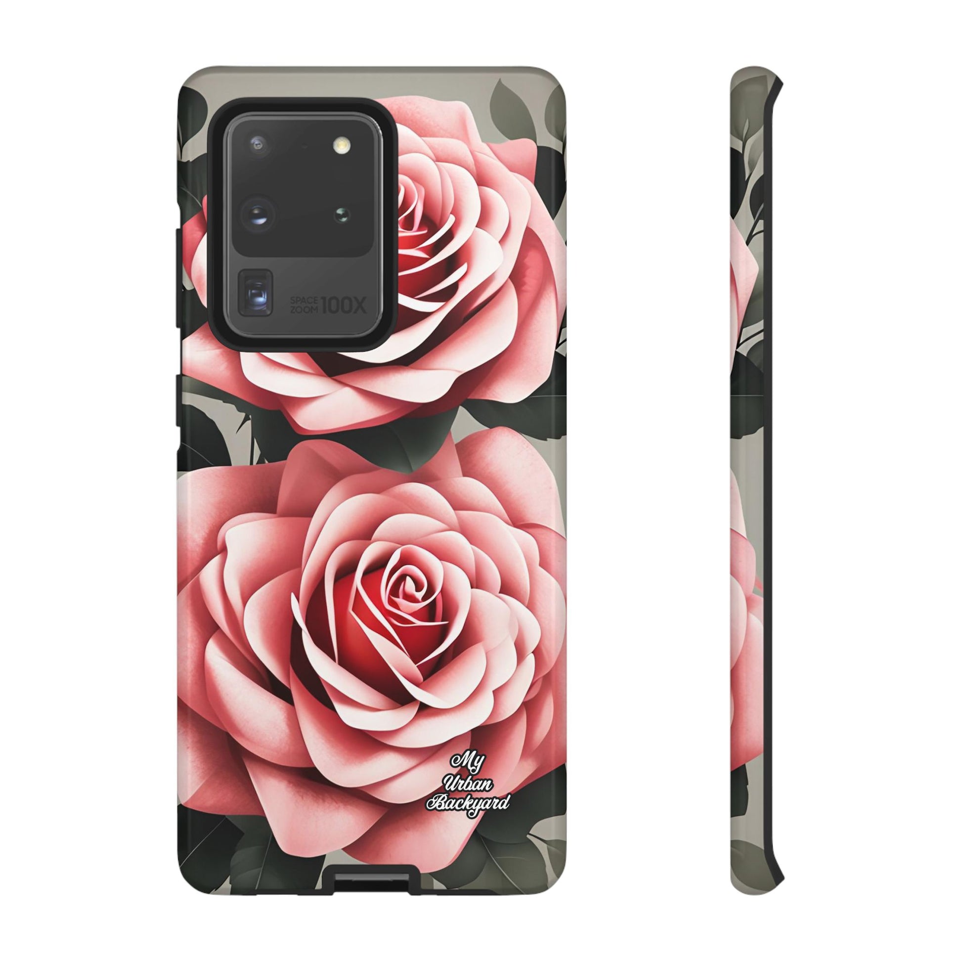 Pink Rose Flowers, Cell Phone Case - Apple, Samsung, Google Pixel