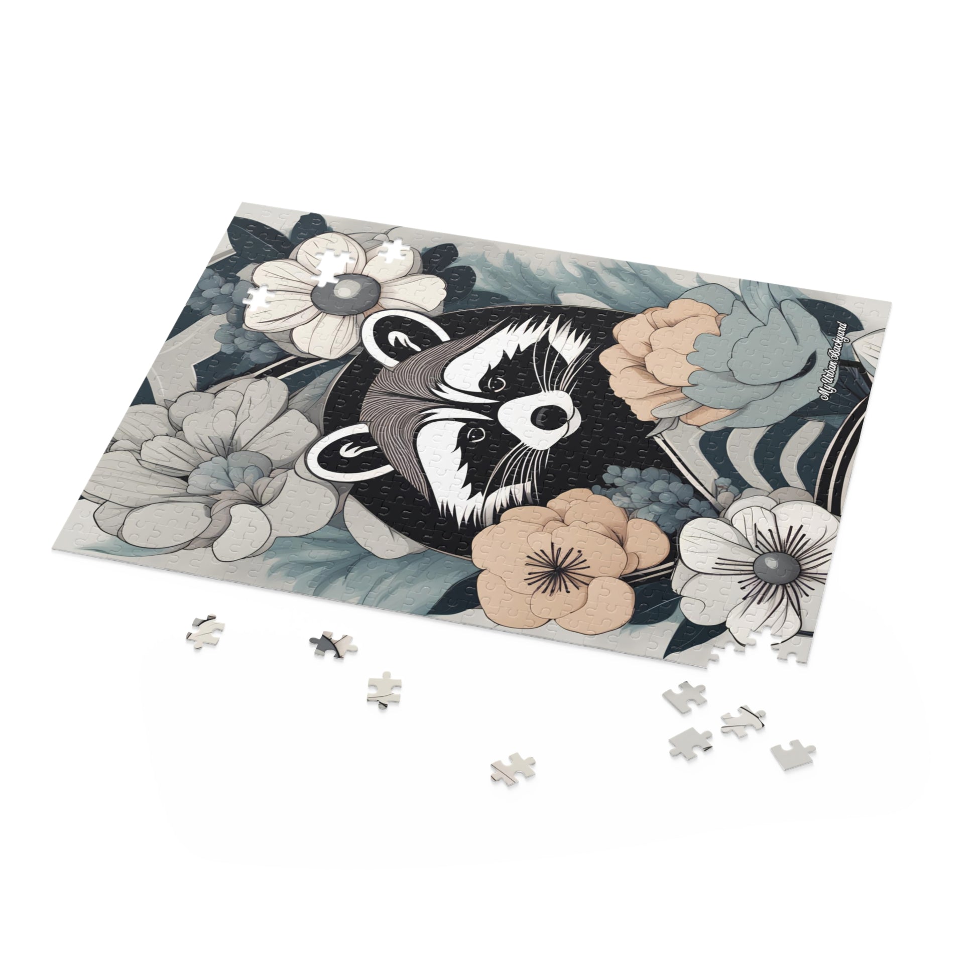Rocco Pawsley, Raccoon Jigsaw Puzzle - Fun Family Activity, Unique Gift, Home Decor, Relaxing Hobby, Animal Lover's Gift, (120, 252, or 500-Piece)