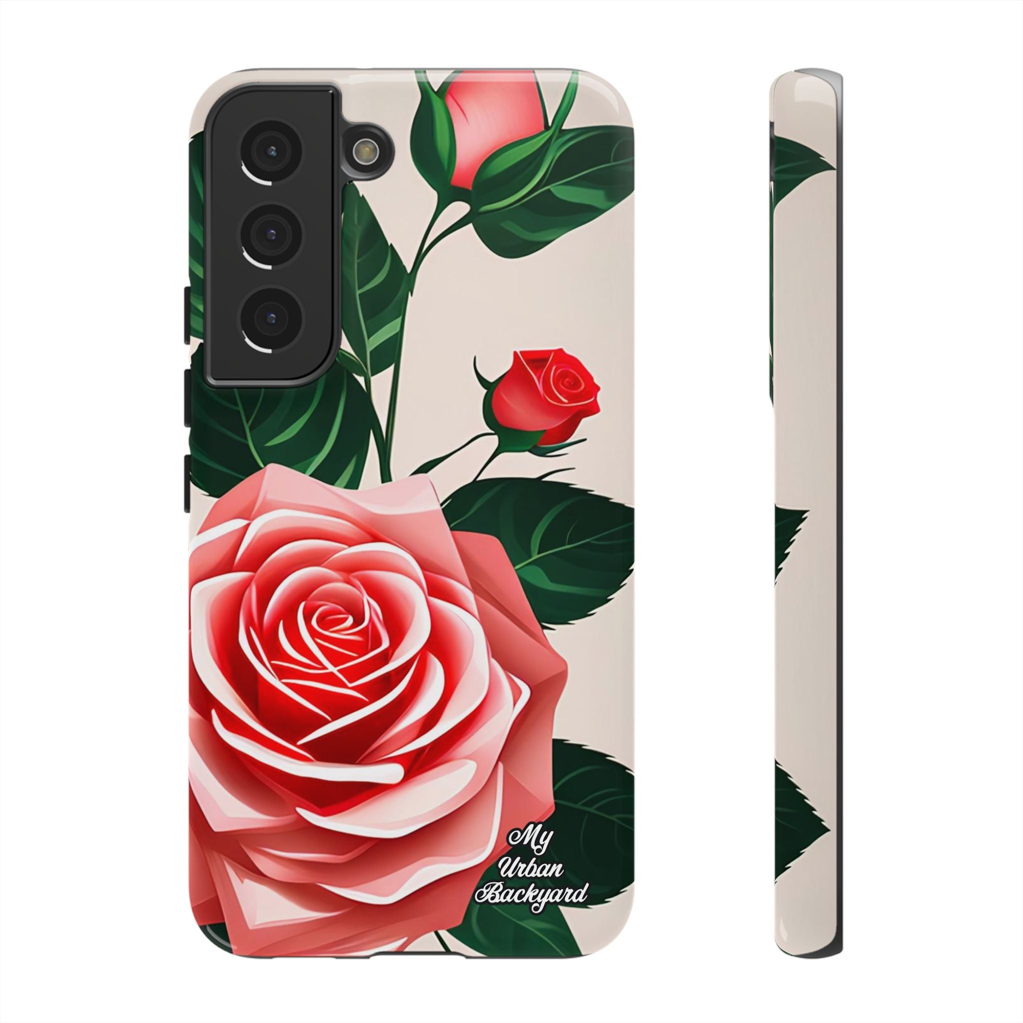 Pink Rose Flowers, Cell Phone Case - Apple, Samsung, Google Pixel
