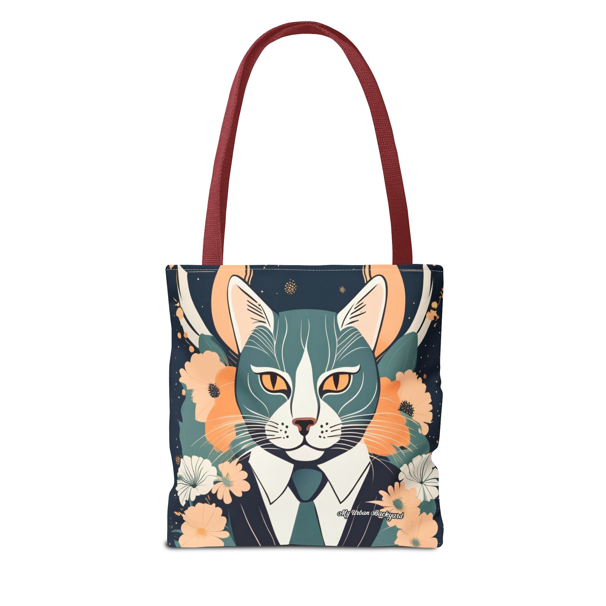 Simon Whiskerford, Cat Tote Bag with Cotton Handles For Everyday Use, 3 Sizes
