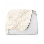 Whisker Wonderland, Black Cat Sherpa Fleece Blanket