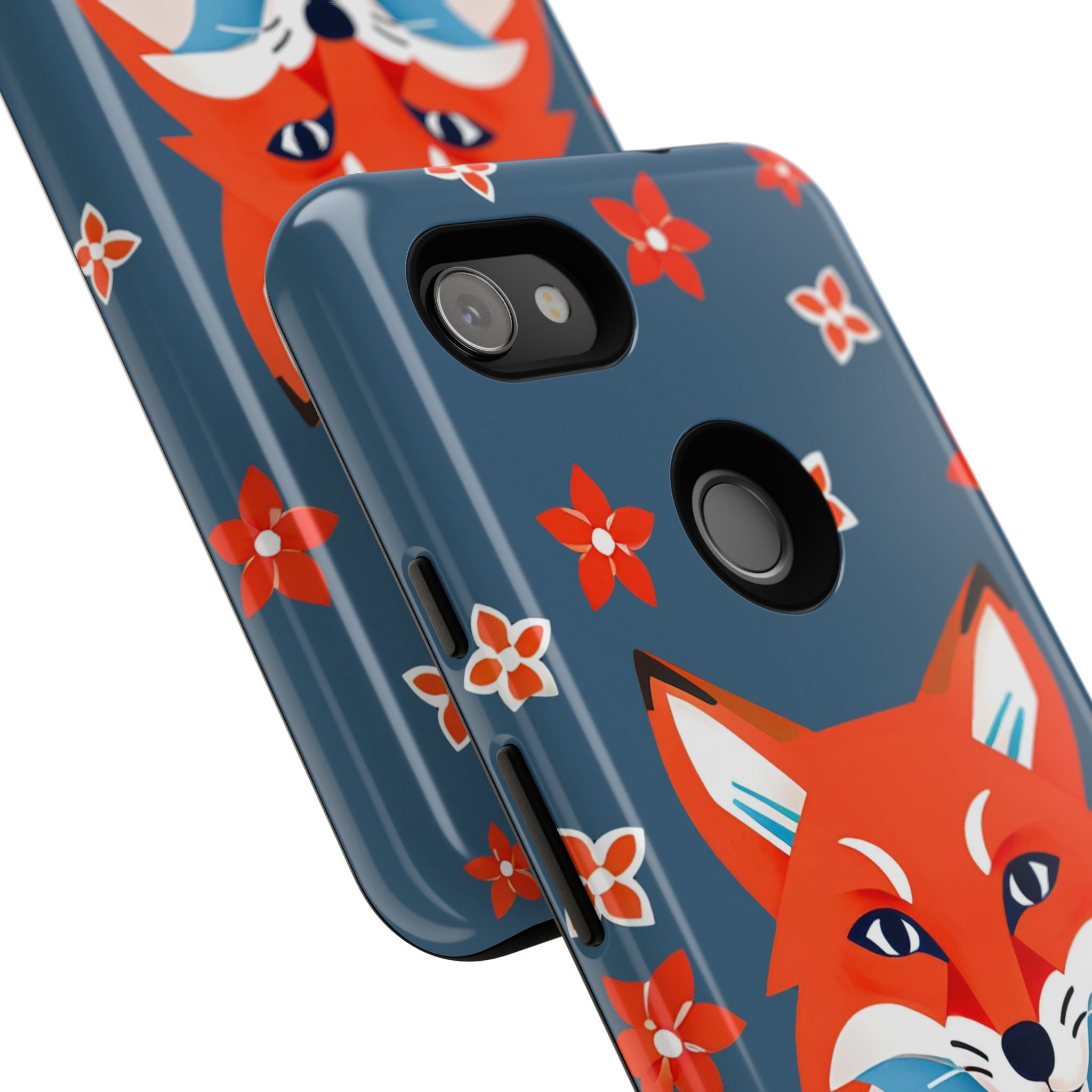 Fox with Flowers, Cell Phone Case - Apple, Samsung, Google Pixel