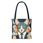 Simon Whiskerford, Cat Tote Bag with Cotton Handles For Everyday Use, 3 Sizes