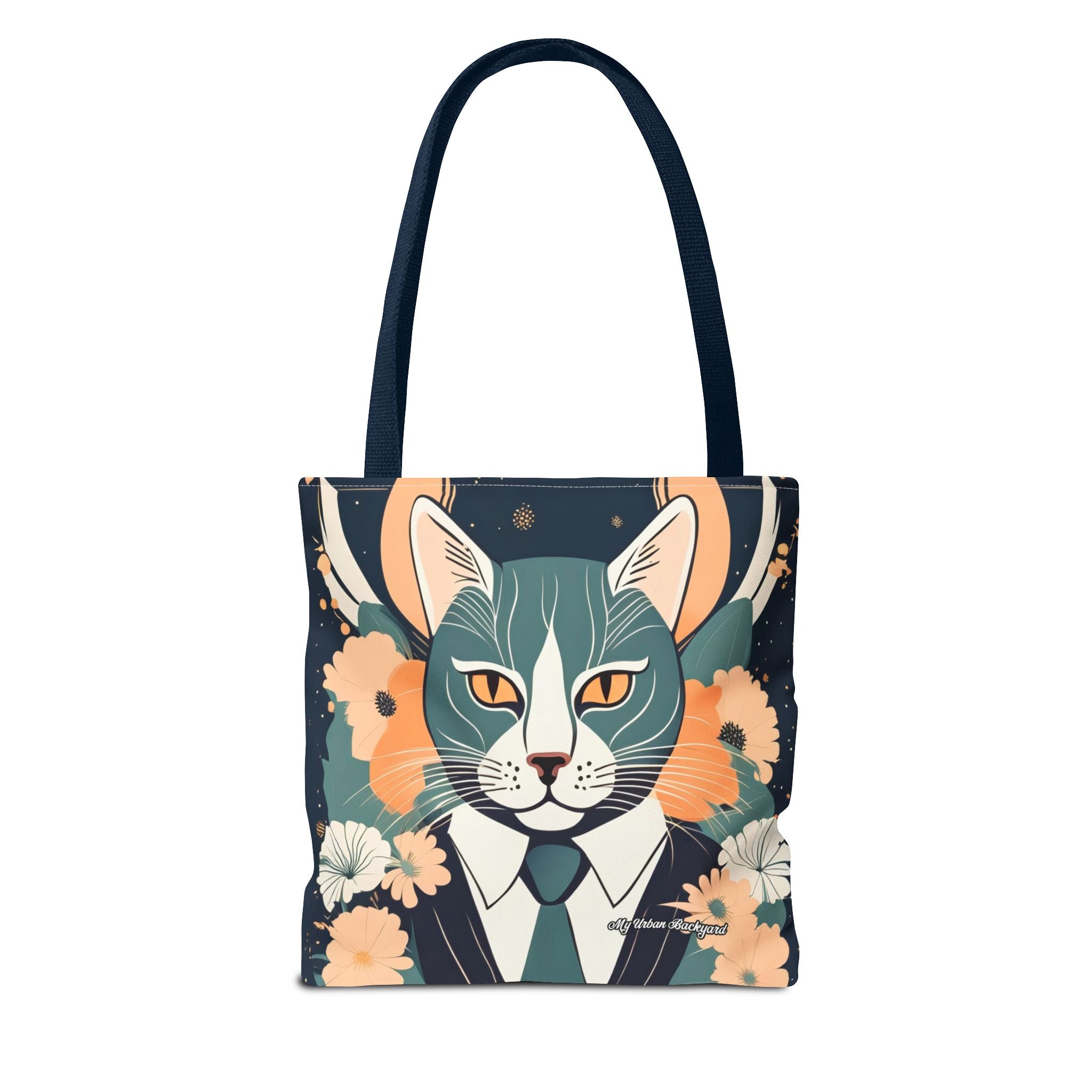Simon Whiskerford, Cat Tote Bag with Cotton Handles For Everyday Use, 3 Sizes