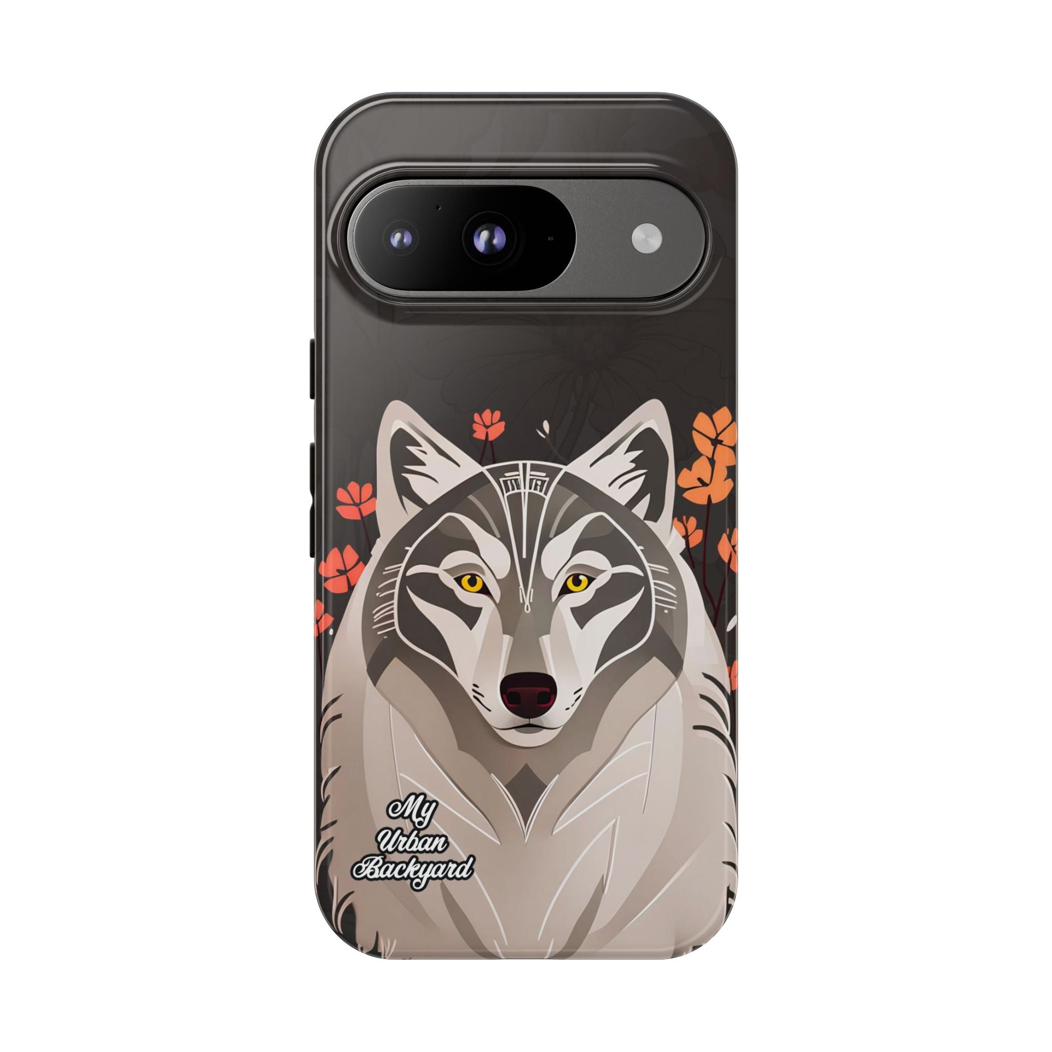 Art Deco Wolf, Cell Phone Case - Apple, Samsung, Google Pixel