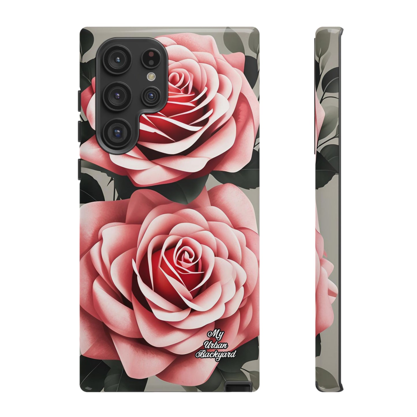 Pink Rose Flowers, Cell Phone Case - Apple, Samsung or Google Pixel