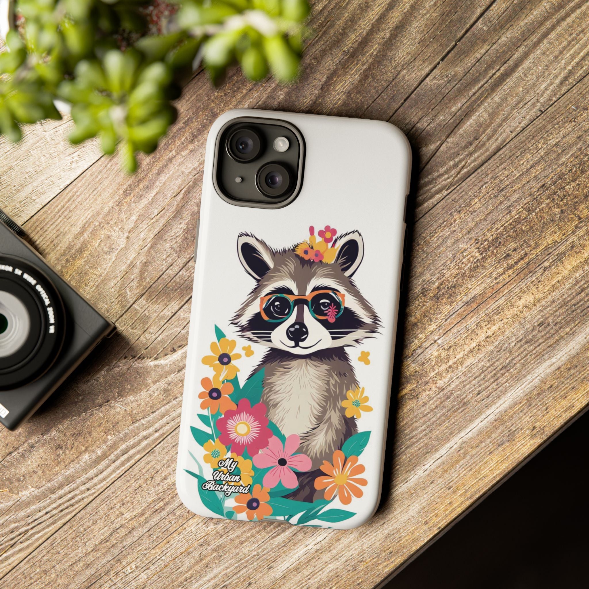 Raccoon with Glasses, Cell Phone Case - Apple, Samsung or Google Pixel