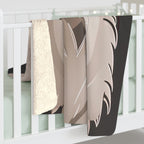 Art Deco Wolf, Sherpa Fleece Blanket for Cozy Warmth, 50"x60"