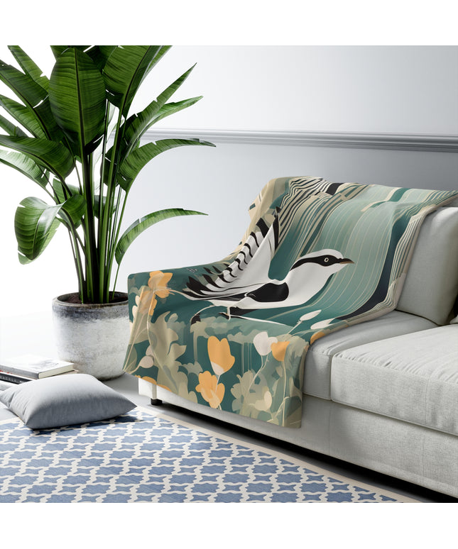 City Bird, Sherpa Fleece Blanket for Cozy Warmth, 50"x60"
