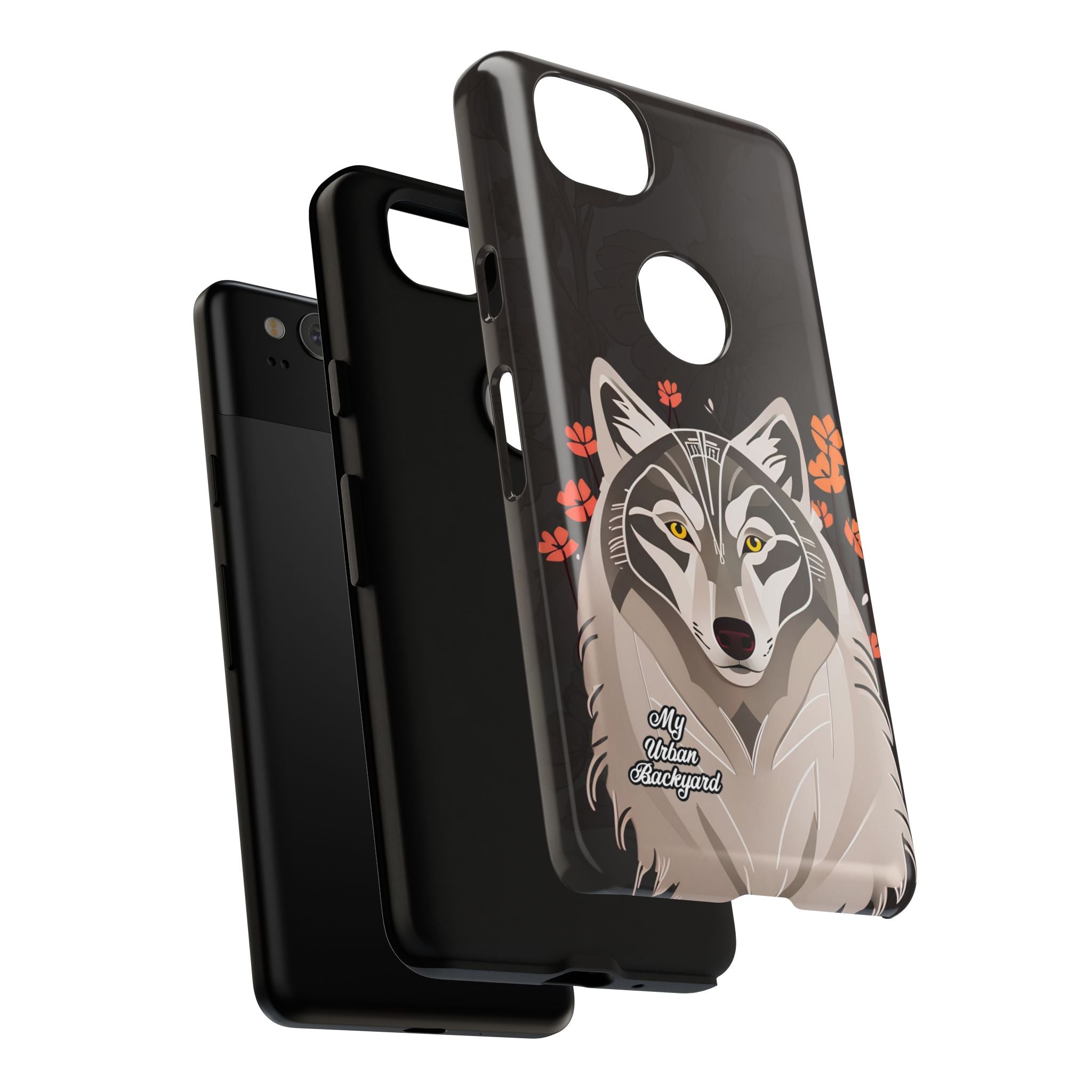 Art Deco Wolf, Cell Phone Case - Apple, Samsung, Google Pixel