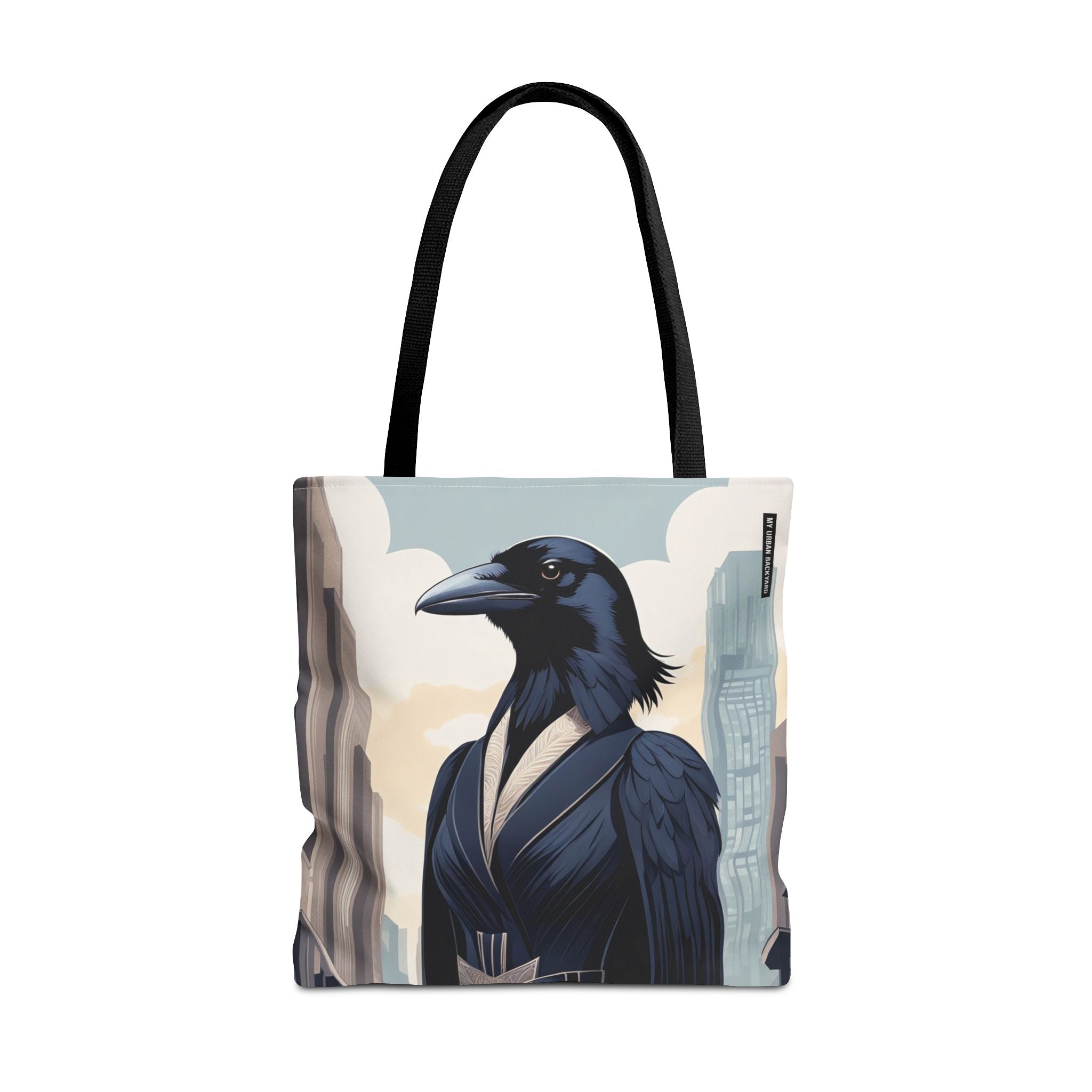 Regal Crow Art Deco Tote Bag