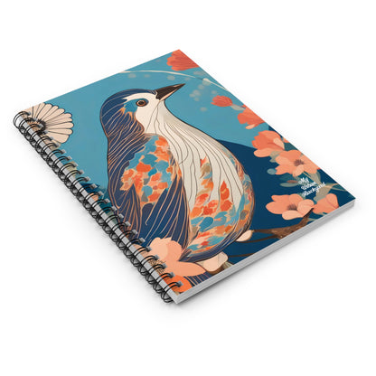 Colorful Bird, Spiral Notebook Journal - Write in Style