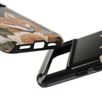 Art Deco Coyote with Flower, Cell Phone Case - Apple, Samsung, Google Pixel