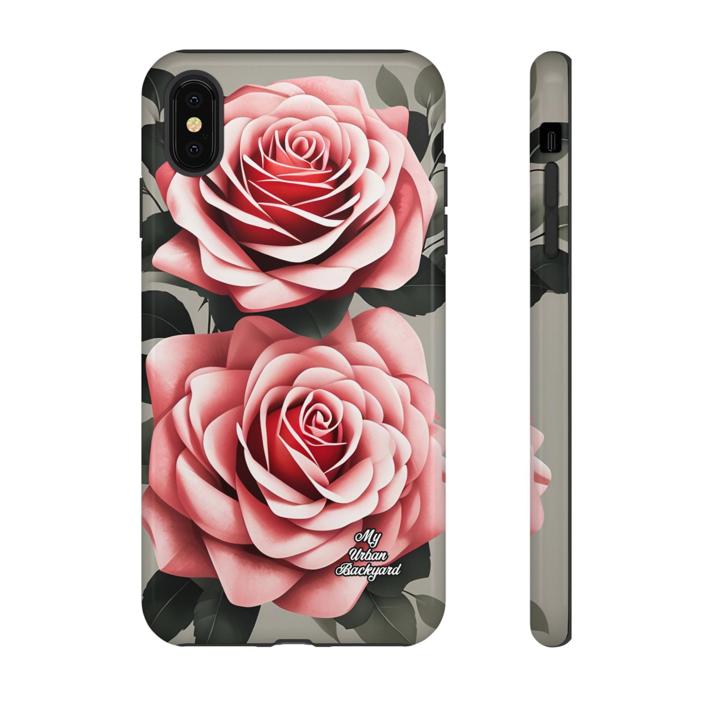 Pink Rose Flowers, Cell Phone Case - Apple, Samsung or Google Pixel