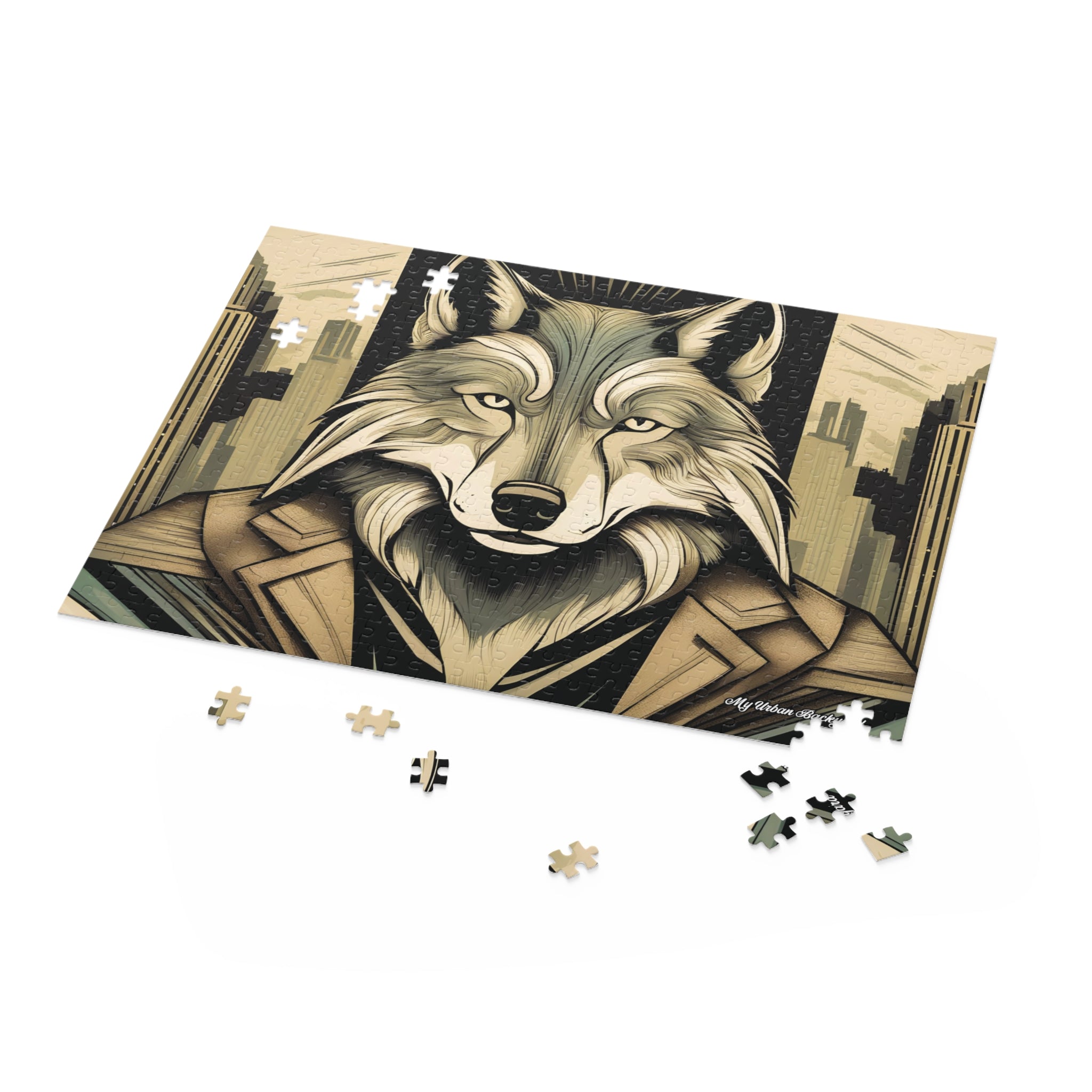 Luther Greyfang, Wolf Jigsaw Puzzle, (120, 252, or 500-Piece)