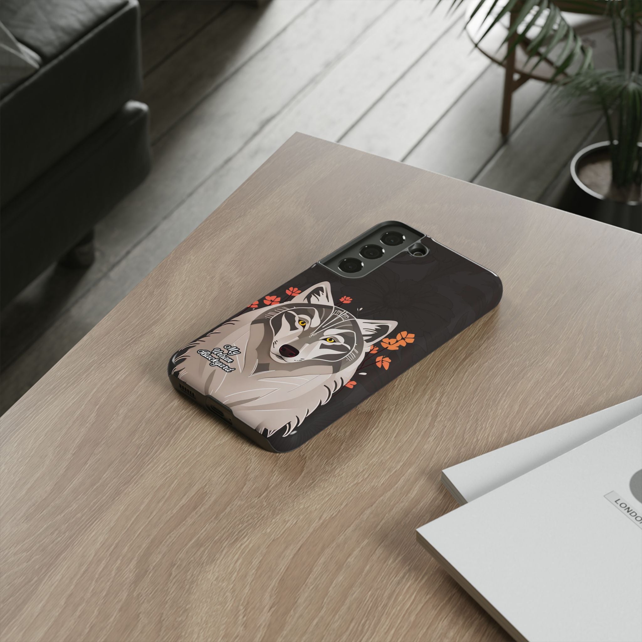 Art Deco Wolf, Cell Phone Case - Apple, Samsung, Google Pixel