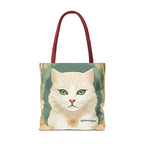 Blanca Purrington, Cat Tote Bag with Cotton Handles For Everyday Use, 3 Sizes