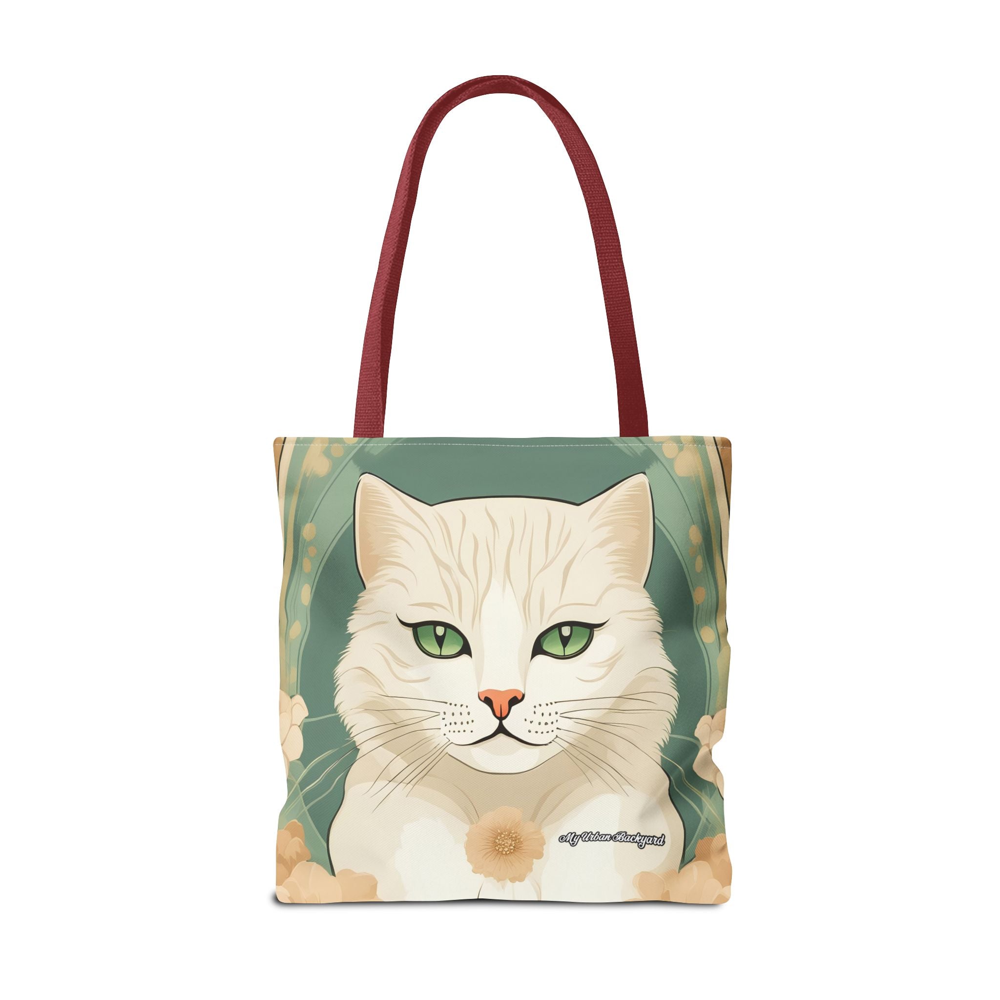 Blanca Purrington, Cat Tote Bag with Cotton Handles For Everyday Use, 3 Sizes