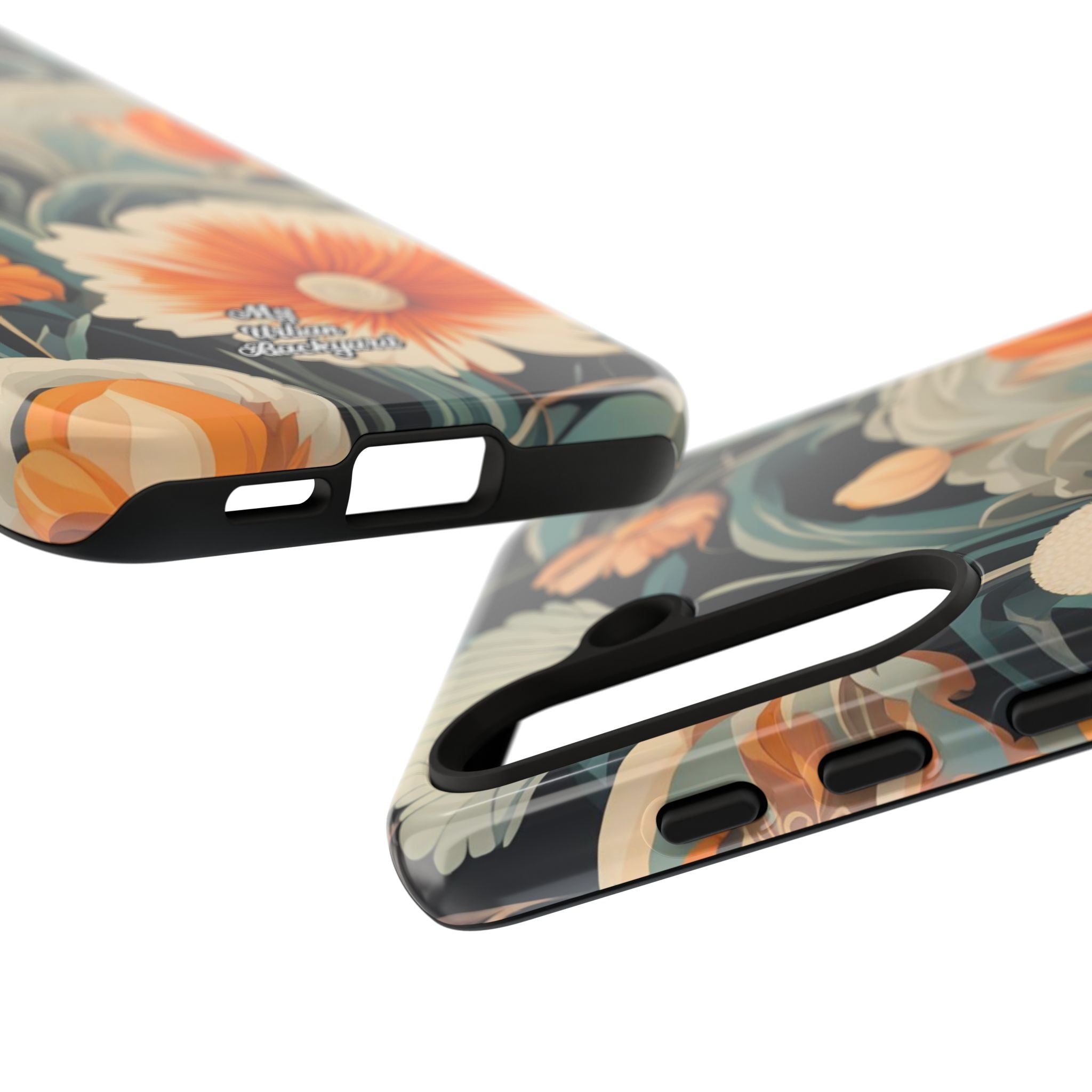 Orange and White Flowers, Cell Phone Case - Apple, Samsung, Google Pixel