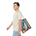 Colorful Bird Tote Bag with Cotton Handles For Everyday Use, 3 Sizes