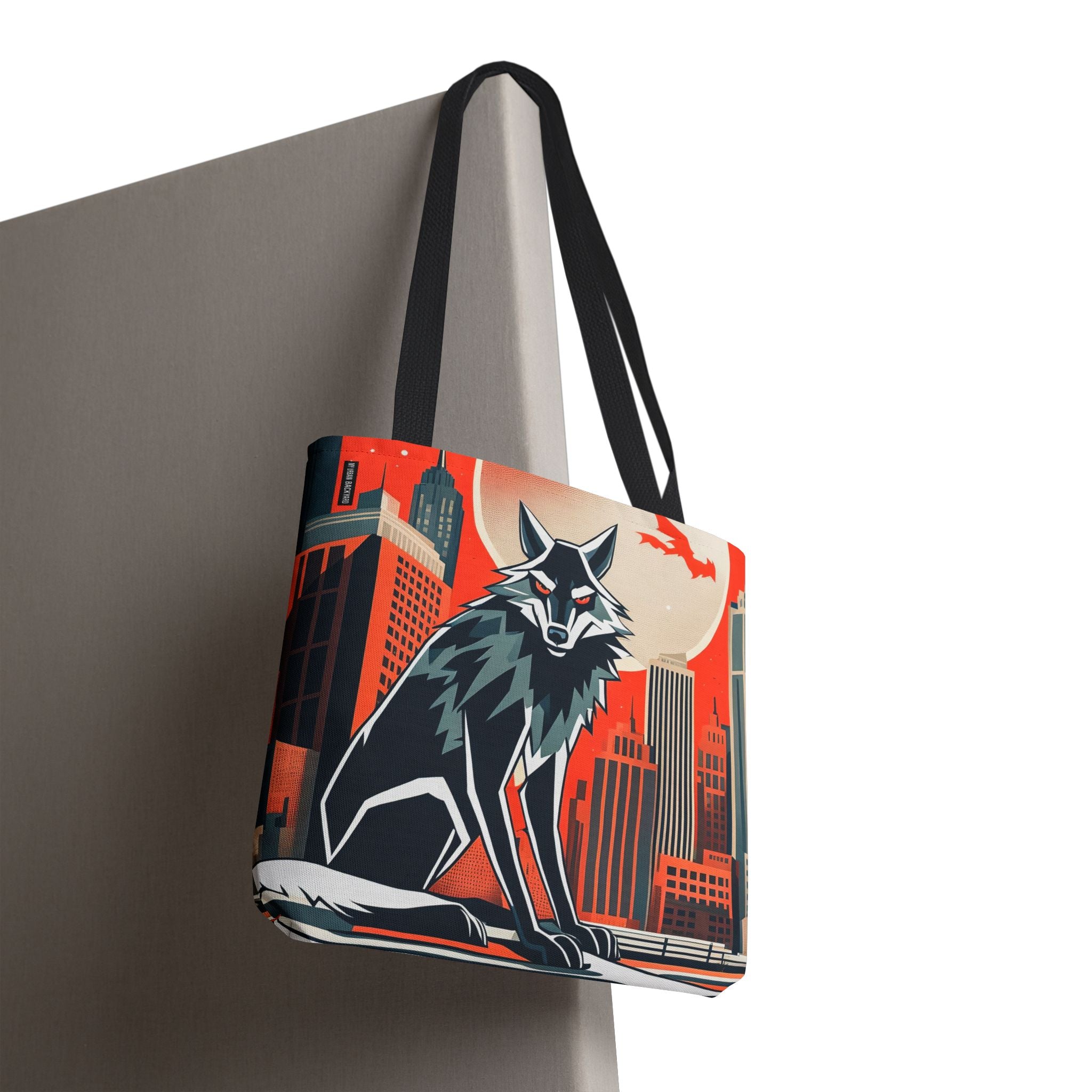 City Wolf Tote Bag, Tote with Cotton Handles For Everyday Use, 3 Sizes