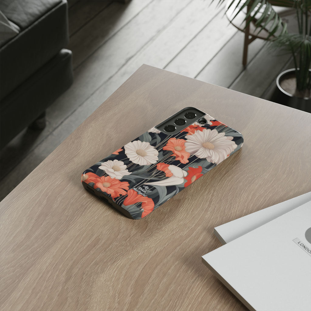 Art Deco Flowers, Cell Phone Case - Apple, Samsung, Google Pixel