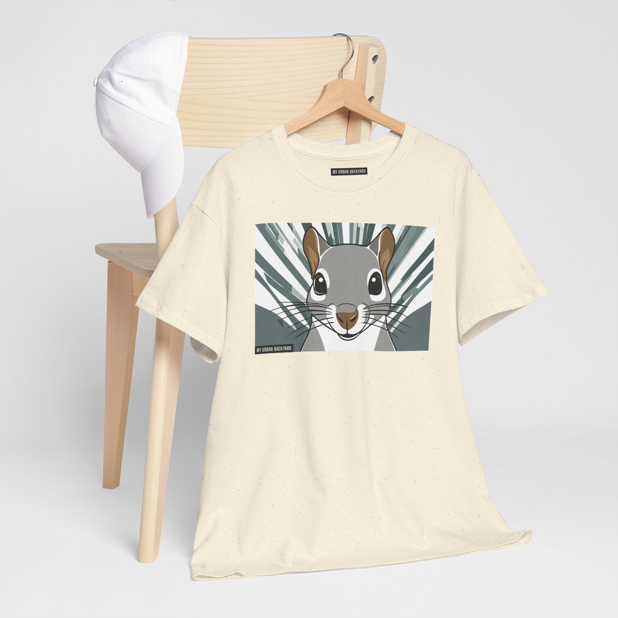 Cute Squirrel Graphic Tee, Unisex Cotton T-Shirt, Nature Lover Gift, Animal Art Top, Casual Wear
