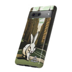 White Rabbit on a City Street, Cell Phone Case - Apple, Samsung, Google Pixel