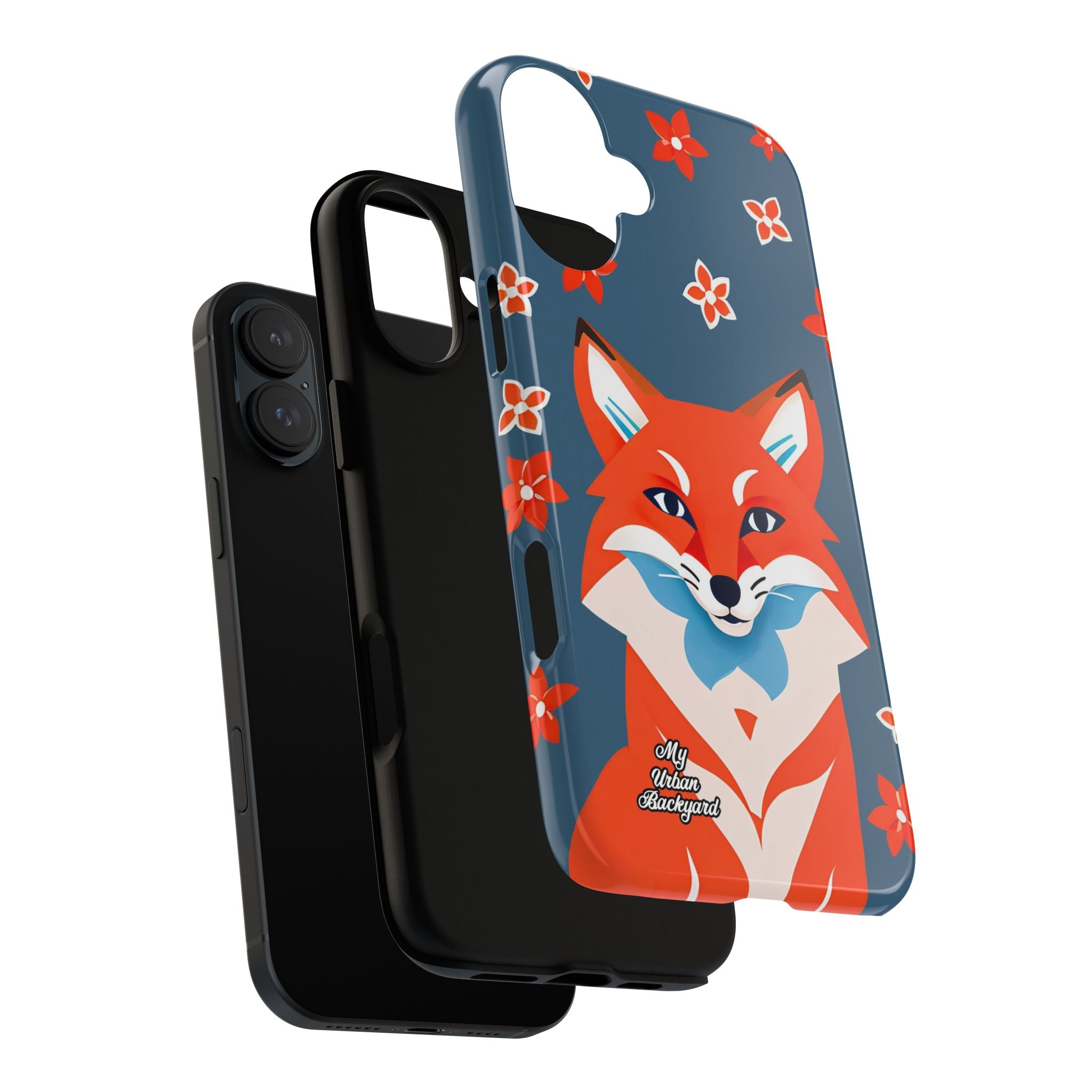 Fox with Flowers, Cell Phone Case - Apple, Samsung, Google Pixel