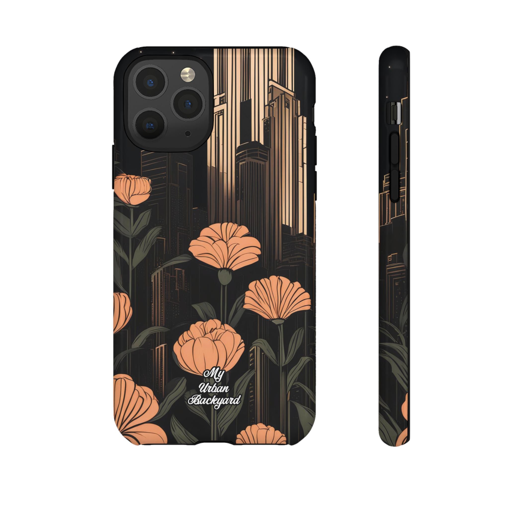 Urban Evening with Flowers, Cell Phone Case