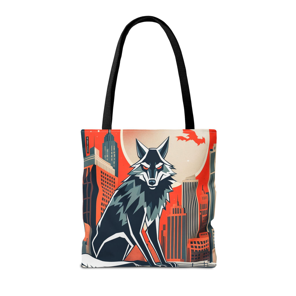City Wolf Tote Bag, Tote with Cotton Handles For Everyday Use, 3 Sizes